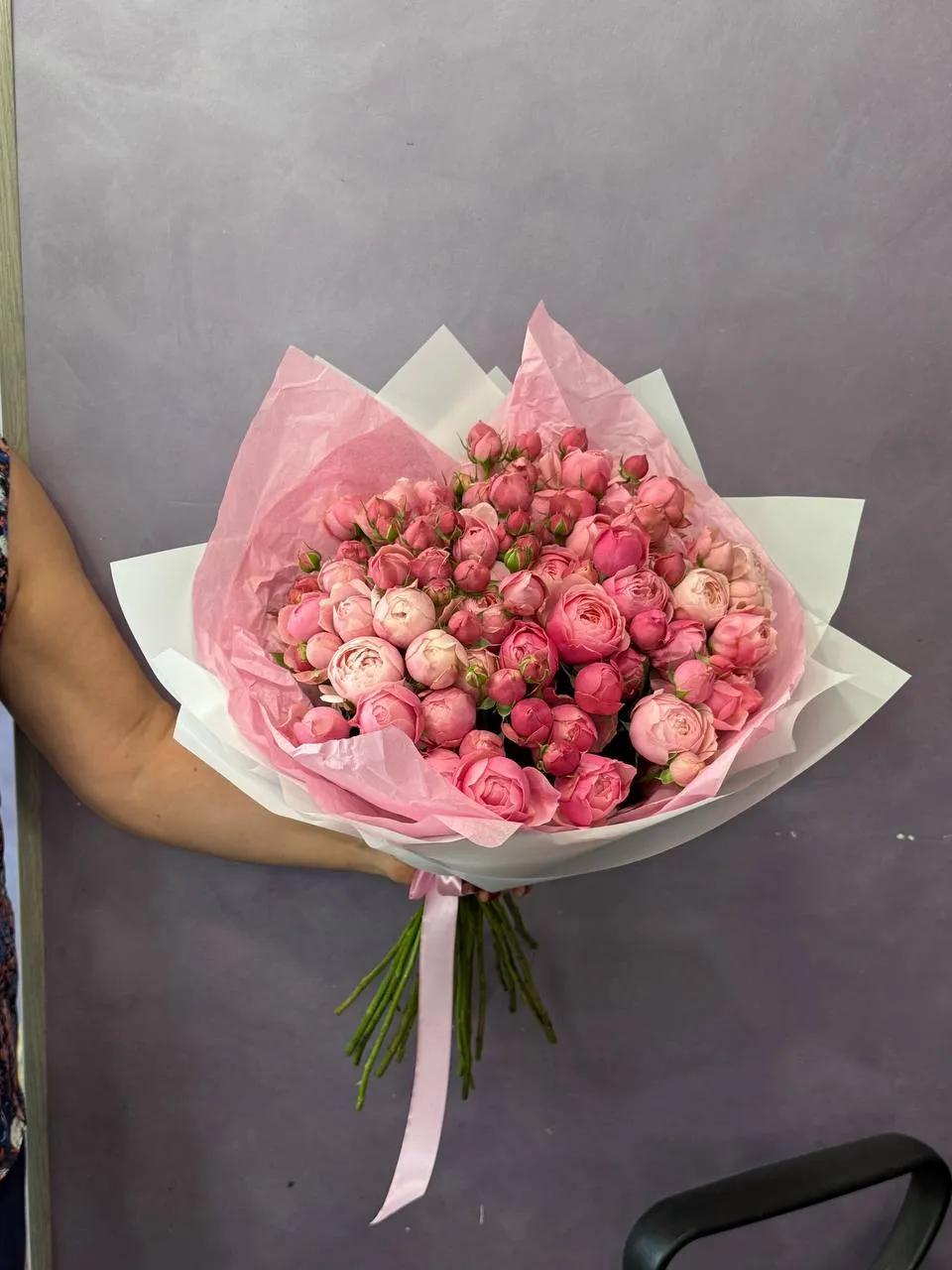 Букет пионовидных роз (Silva Pink) | ծաղիկներ, ծաղկեպսակներ, բույսեր Երևան