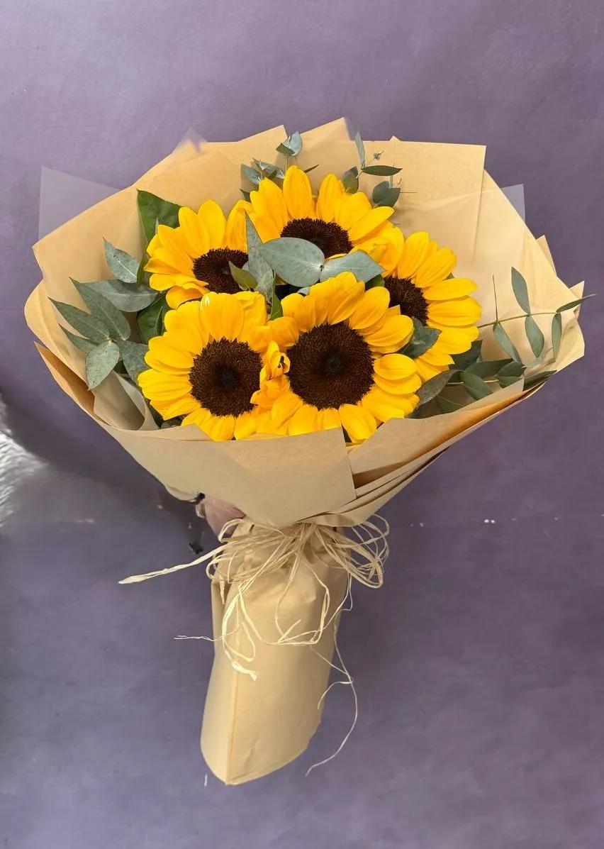 Bunch of sunflowers | ծաղիկներ, ծաղկեպսակներ, բույսեր - առաքում Երևան