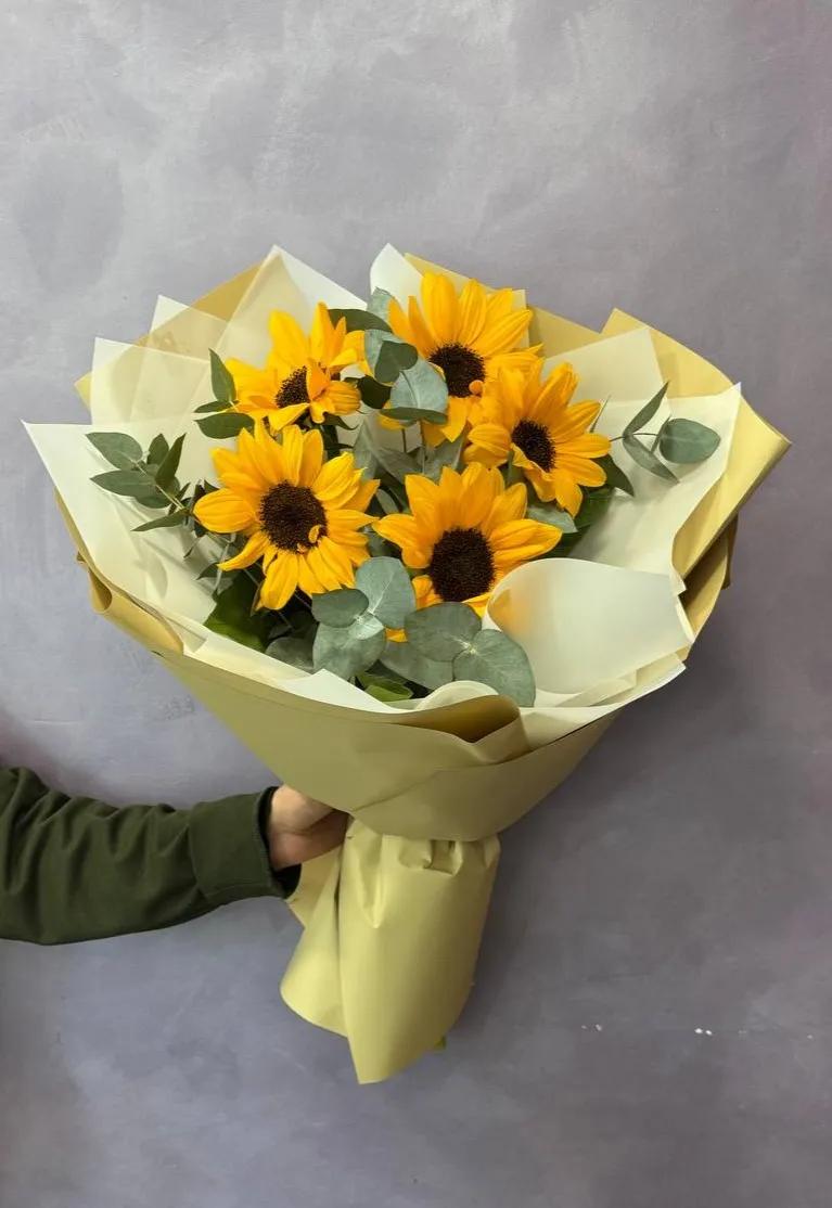 Bunch of sunflowers | ծաղիկներ, ծաղկեպսակներ, բույսեր Երևան