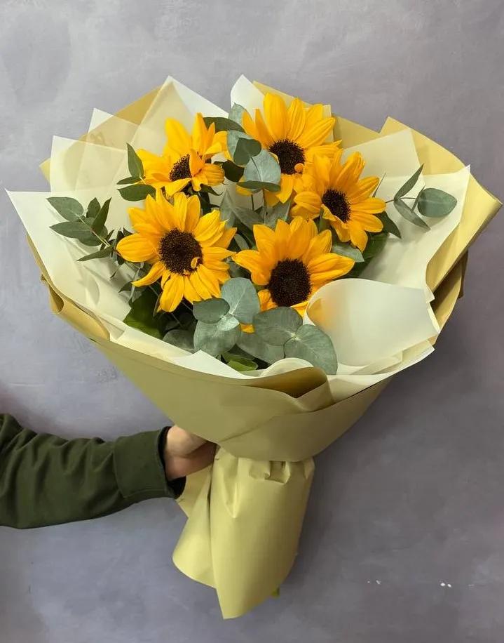 Bunch of sunflowers | ծաղիկներ, ծաղկեպսակներ, բույսեր Երևան