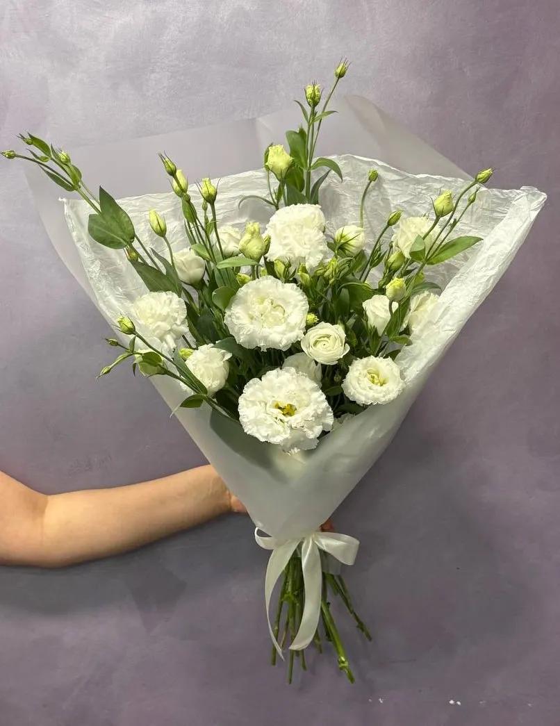 Lisianthus and roses in one bouquet | ծաղիկներ, ծաղկեպսակներ, բույսեր Երևան