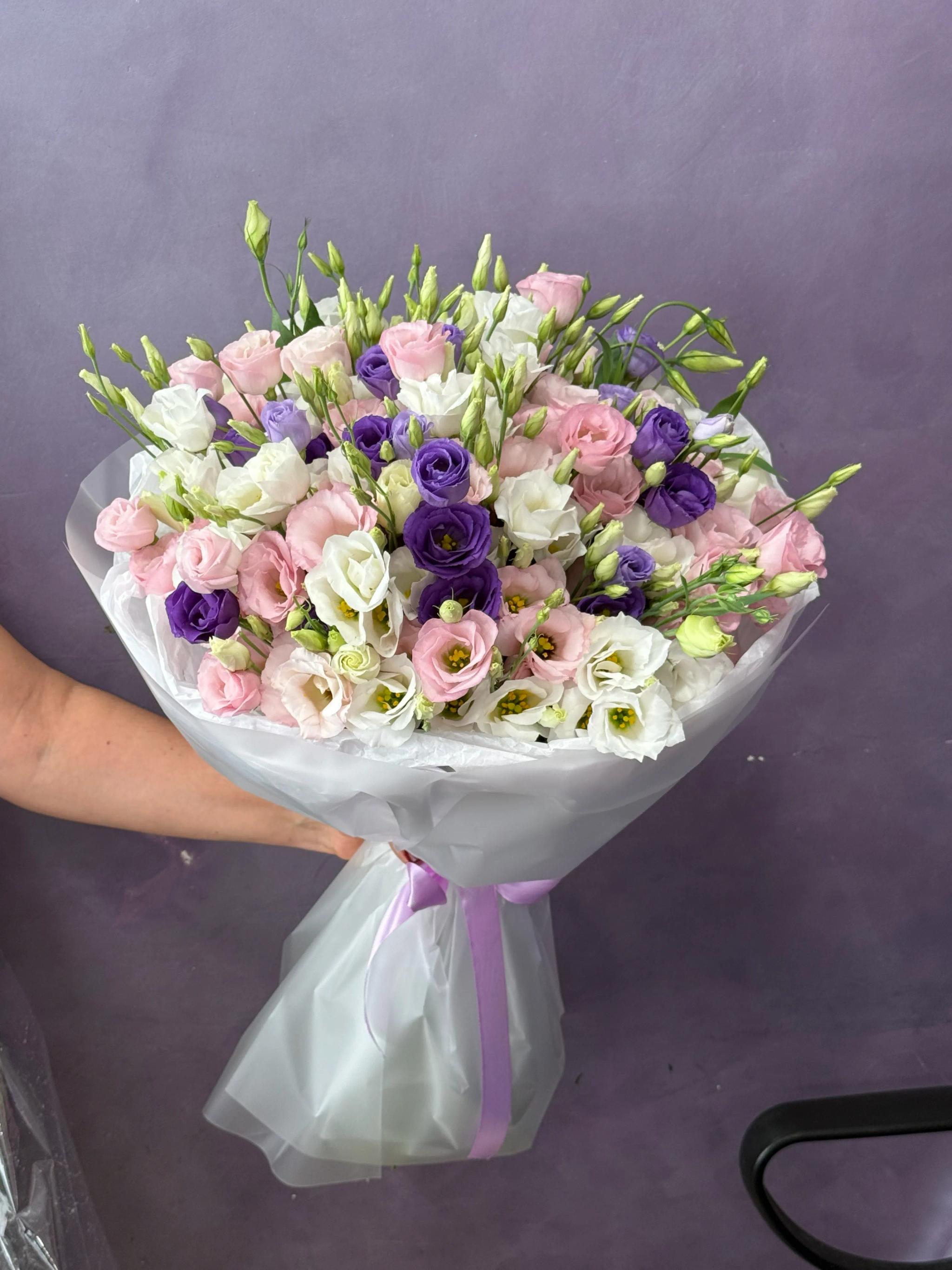 Bunch of lisianthus | ծաղիկներ, ծաղկեպսակներ, բույսեր Երևան