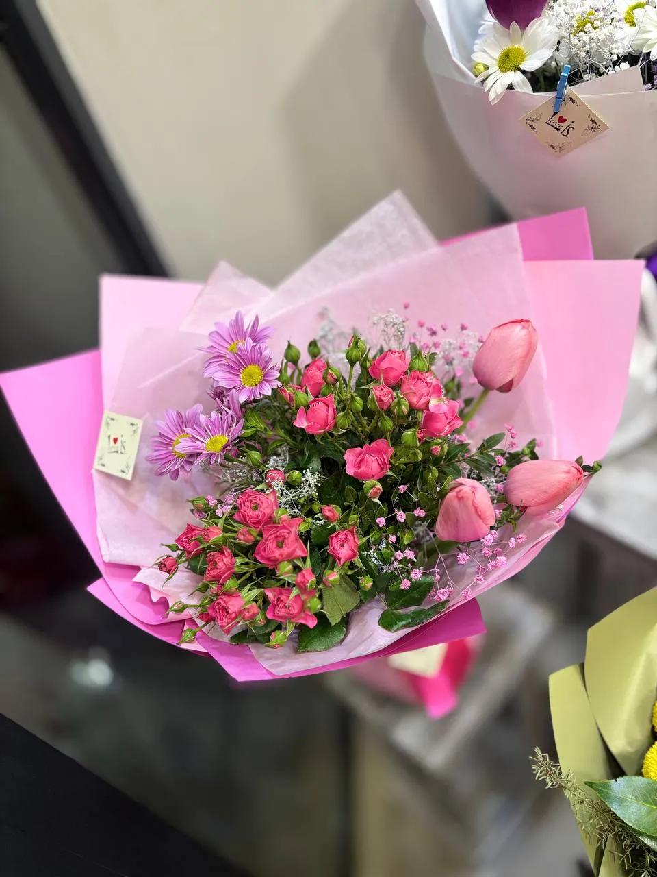 Pink bouquet | ծաղիկներ, ծաղկեպսակներ, բույսեր Երևան
