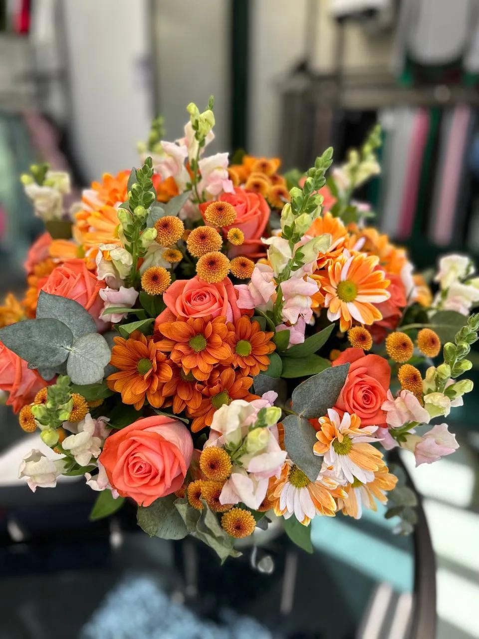 Orange bunch | ծաղիկներ, ծաղկեպսակներ, բույսեր Երևան