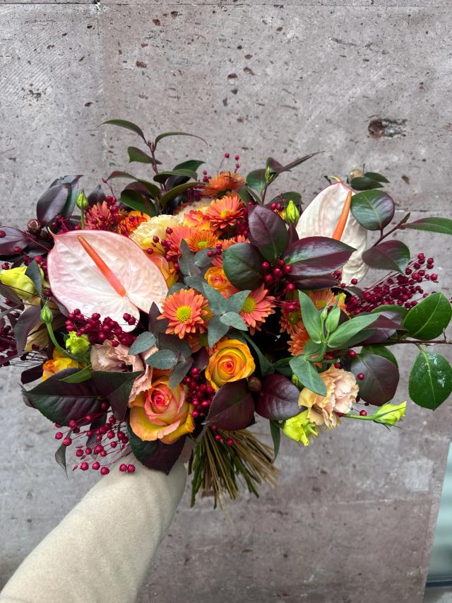 Orange floral mix | ծաղիկներ, ծաղկեպսակներ, բույսեր - առաքում Երևան