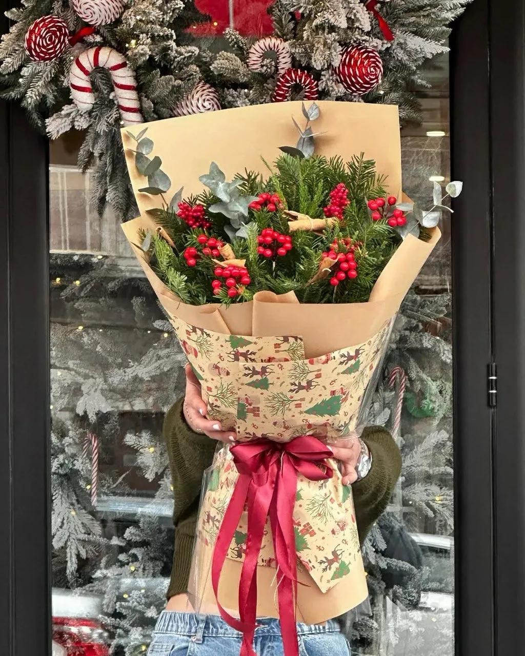 Bouquet "New Year's Eve" | ծաղիկներ, ծաղկեպսակներ, բույսեր Երևան