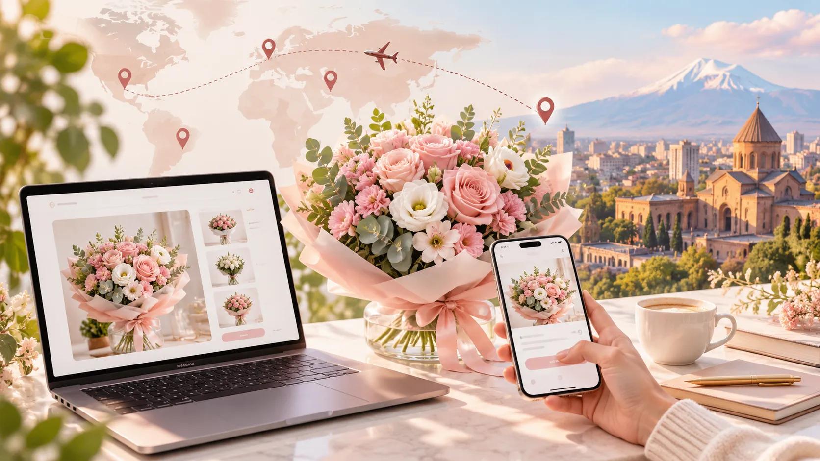 How to order flowers from abroad to Armenia?